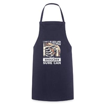 Bionic Shoulder Replacement Surgery Joint Recovery - Cooking Apron - navy - Front - AI Model Male 185 dark (185cm)