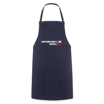 Fanfahrenzug Spielmannszug - Kochschürze - Navy - Vorne - AI Model Male 185 dark (185cm)