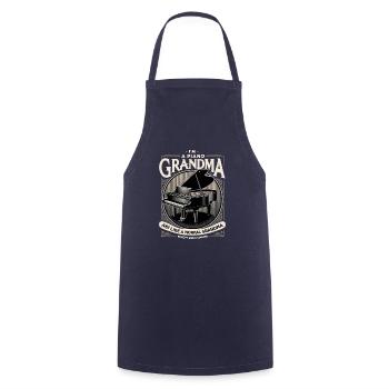 Grandma Pianist Grand Piano Musician Pianists - Cooking Apron - navy - Front - AI Model Male 185 dark (185cm)