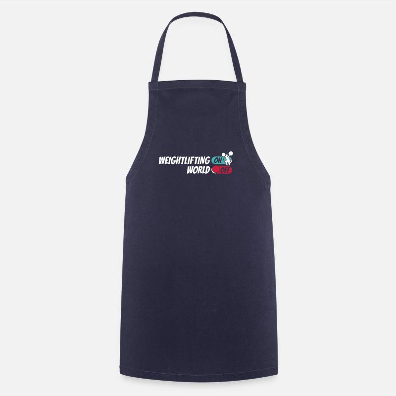 Weightlifting Weightlifter - Cooking Apron - navy