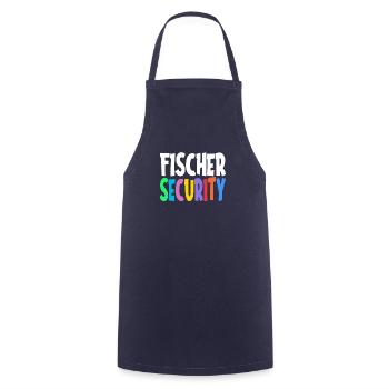 Fischer Security Team Family Gift Idea - Cooking Apron - navy - Front - AI Model Male 185 dark (185cm)