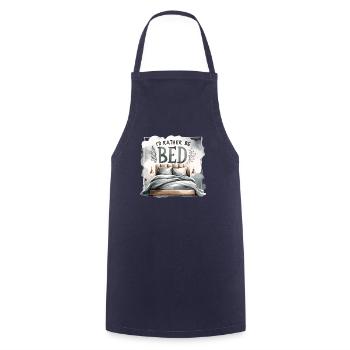 Je préfère être au lit Amoureux du sommeil Dormir paresseux - Tablier de cuisine - marine - Devant - AI Model Male 185 dark (185cm)