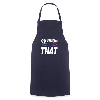 I would love these funny hoop jugglers who - Cooking Apron - navy - Front - AI Model Male 185 dark (185cm)