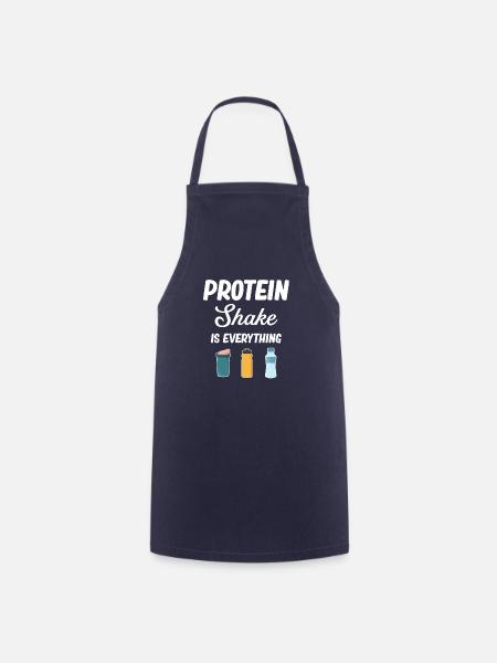 Protein-shake Ist Alles, Cardio-training, - Kochschürze - Navy