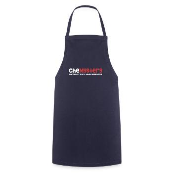 Chemistry, because I don't know what's happening. - Cooking Apron - navy - Front - AI Model Male 185 dark (185cm)