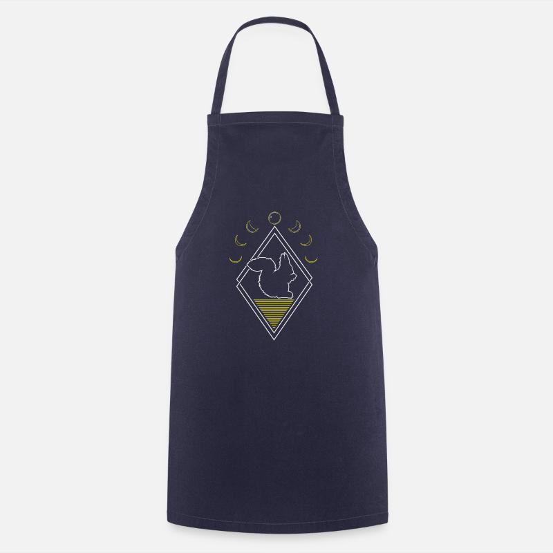 Eichhörnchen Abstrakt Moon Phases - Kochschürze - Navy