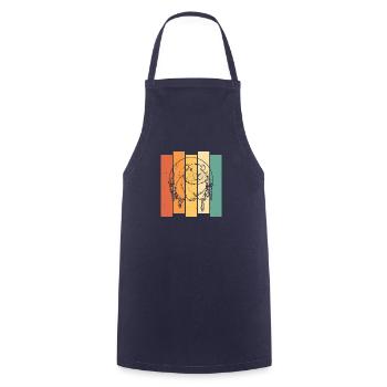 Hamster Golden Hamster Moon Howling - Cooking Apron - navy - Front - AI Model Male 185 dark (185cm)