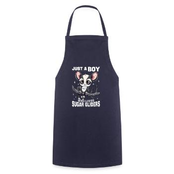 Funny Sugar Glider Animal Just A Boy Who Loves - Cooking Apron - navy - Front - AI Model Male 185 dark (185cm)