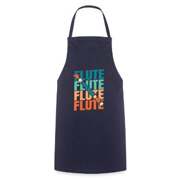 Flute player - Cooking Apron - navy - Front - AI Model Male 185 dark (185cm)