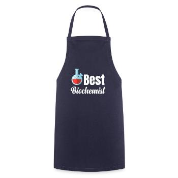 Best Biochemistry Funny Scientist - Cooking Apron - navy - Front - AI Model Male 185 dark (185cm)