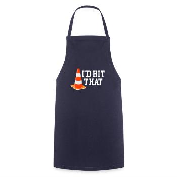 A I'd Hit That Funny Autocross Mechanic Drifting - Cooking Apron - navy - Front - AI Model Male 185 dark (185cm)
