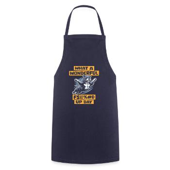 American Bully Fucked Up Day - Cooking Apron - navy - Front - AI Model Male 185 dark (185cm)
