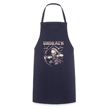 Bow Hunt Bow Hunter Skeleton Undeath - Cooking Apron - navy - Front - AI Model Male 185 dark (185cm)