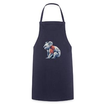 Geometric Art Koala Koalas - Cooking Apron - navy - Front - AI Model Male 185 dark (185cm)