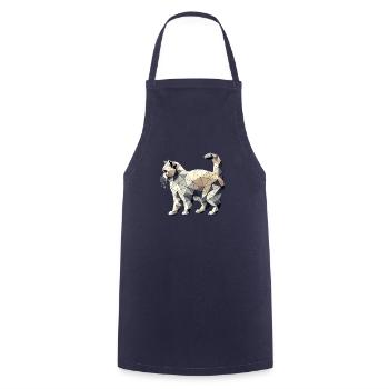 Geometric Art LaPerm LaPerms - Cooking Apron - navy - Front - AI Model Male 185 dark (185cm)