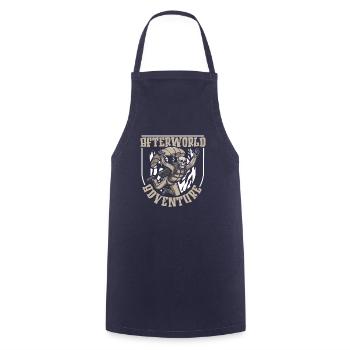 Parachutist Skydiving Skeleton - Cooking Apron - navy - Front - AI Model Male 185 dark (185cm)