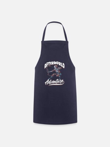 Bogenjagd Bogenjäger Skelett - Kochschürze - Navy