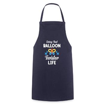 Living That Balloon Twister Life Birthday - Cooking Apron - navy - Front - AI Model Male 185 dark (185cm)