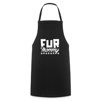 Hund Vierbeiner Hundemama Fur Mommy - Kochschürze - Schwarz - Vorne - AI Model Male 185 dark (185cm)