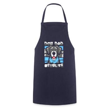 Great Dane Father Dog Dad For Life - Cooking Apron - navy - Front - AI Model Male 185 dark (185cm)