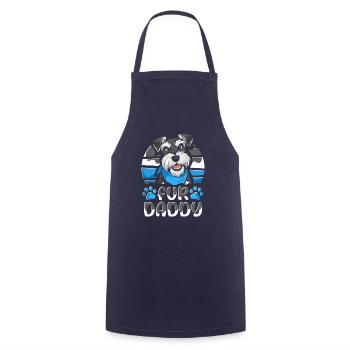 Schnauzer Dad Dog Dad For Daddy - Cooking Apron - navy - Front - AI Model Male 185 dark (185cm)