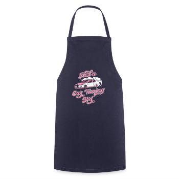 Schrauber Tuning Tuner Just A Car Tuning Girl - Cooking Apron - navy - Front - AI Model Male 185 dark (185cm)