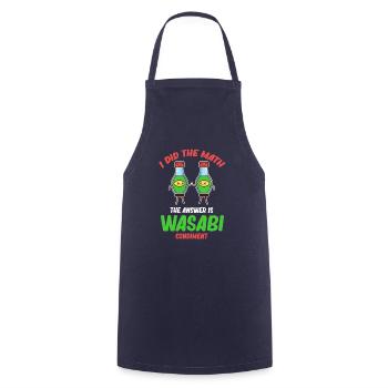 I did the math: The answer is - Cooking Apron - navy - Front - AI Model Male 185 dark (185cm)