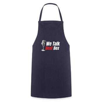 We Talk Beatbox Beatboxing Drummer Hiphop - Cooking Apron - navy - Front - AI Model Male 185 dark (185cm)