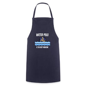 Wasserpolo Ist Der Beste Medizinschwimmer. - Kochschürze - Navy - Vorne - AI Model Male 185 dark (185cm)
