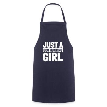 Bow Hunting Bow Hunters Just A Bow Hunting Girl - Cooking Apron - navy - Front - AI Model Male 185 dark (185cm)
