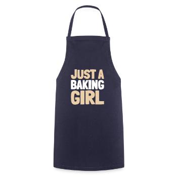 Boulangerie Boulangerie Juste une boulangère - Tablier de cuisine - marine - Devant - AI Model Male 185 dark (185cm)