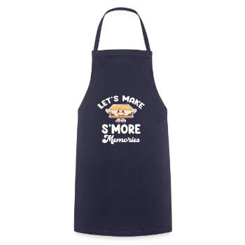 Let's Make S'mores Memories Glamping Adventures - Kochschürze - Navy - Vorne - AI Model Male 185 dark (185cm)