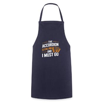 Accordion - Cooking Apron - navy - Front - AI Model Male 185 dark (185cm)
