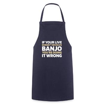 Banjo - Tablier de cuisine - marine - Devant - AI Model Male 185 dark (185cm)