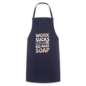 Soap production - Cooking Apron - navy - Front - AI Model Male 185 dark (185cm)
