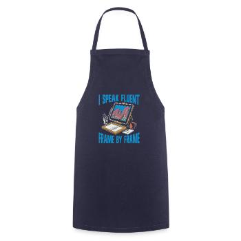 Animator - Cooking Apron - navy - Front - AI Model Male 185 dark (185cm)