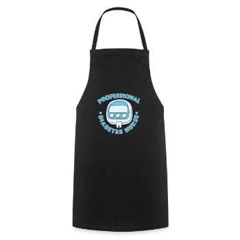 Diabetes Nurse - Cooking Apron - black - Front - AI Model Male 185 dark (185cm)