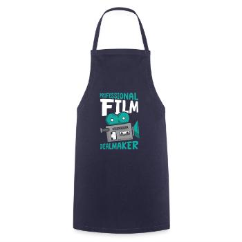 Film producer - Cooking Apron - navy - Front - AI Model Male 185 dark (185cm)