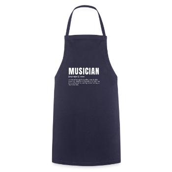Drôle Musicien Définition Élégant Occupation - Tablier de cuisine - marine - Devant - AI Model Male 185 dark (185cm)