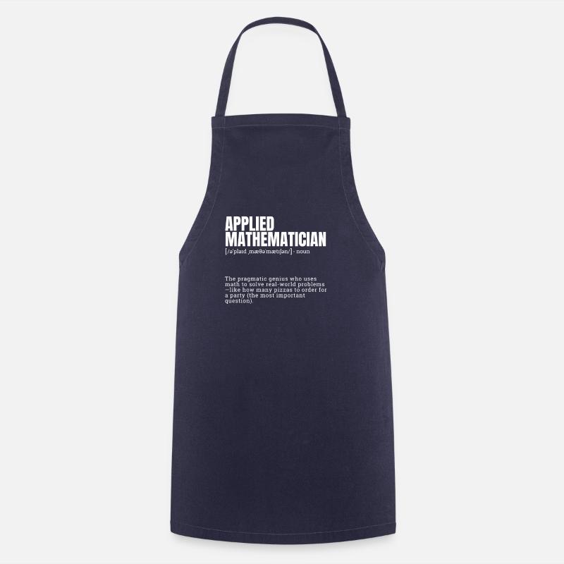 Funny Dictionary Applied Mathematician Themed - Kochschürze - Navy