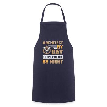 Architect Architecture - Cooking Apron - navy - Front - AI Model Male 185 dark (185cm)