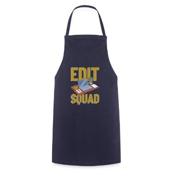 Editor Squad - Cooking Apron - navy - Front - AI Model Male 185 dark (185cm)