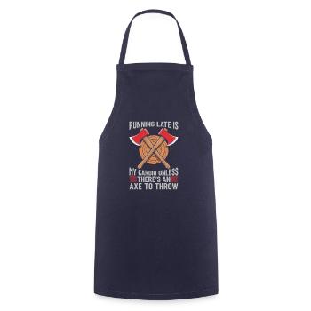 Axe Throwing Axe Thrower - Cooking Apron - navy - Front - AI Model Male 185 dark (185cm)