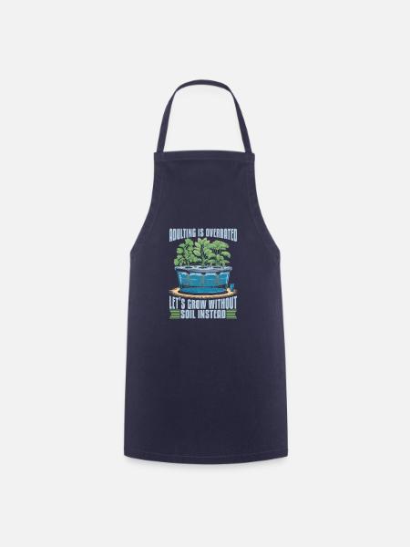 Hydroponik Aqua Kultur - Kochschürze - Navy