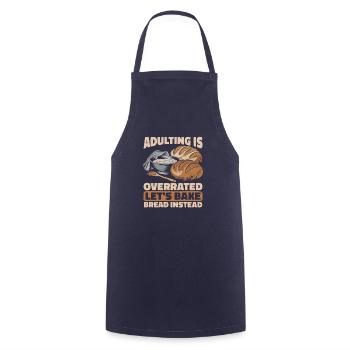 Brotbacken - Kochschürze - Navy - Vorne - AI Model Male 185 dark (185cm)