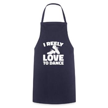 Danse Irlandaise Irischer Tanz - Tablier de cuisine - marine - Devant - AI Model Male 185 dark (185cm)