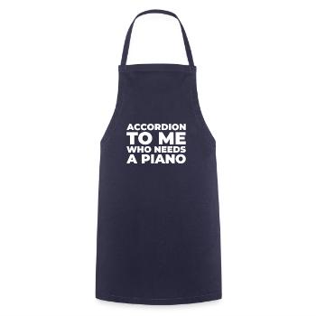 Accordion - Cooking Apron - navy - Front - AI Model Male 185 dark (185cm)