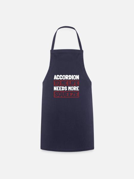 Akkordeon - Kochschürze - Navy