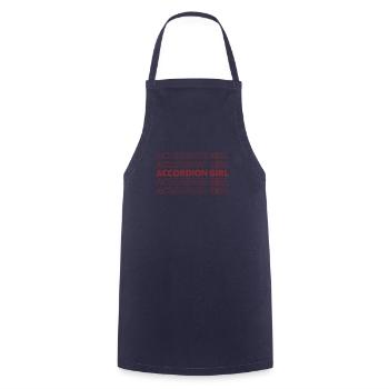 Akkordeon - Kochschürze - Navy - Vorne - AI Model Male 185 dark (185cm)