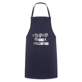 Straight outta Billstedt - Cooking Apron - navy - Front - AI Model Male 185 dark (185cm)